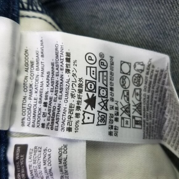 Levi's 513 Jeans Men's 30x32 Slim Straight Fit Blue Dark Wash Stretch Denim NEW - Picture 16 of 16